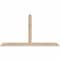 Ekena Millwork Portland Smooth Timber Gable Bracket, Douglas Fir, 60"W x 32"H x 1 1/2"D x 3 1/2"F, 13/12 Pitch GBW060X32X0204POR00SDF - alternate 1